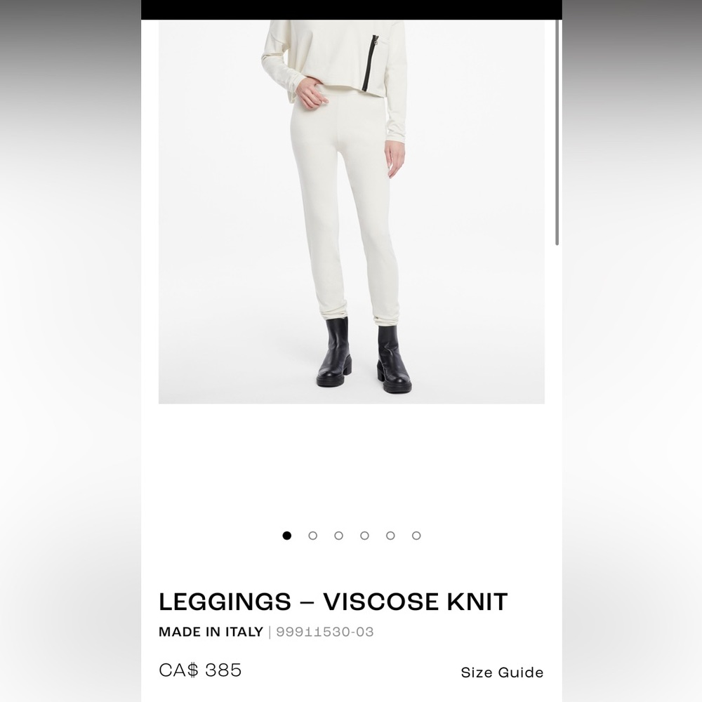 Sarah pacini designer fall leggings, fits us 4-6. White is like new.